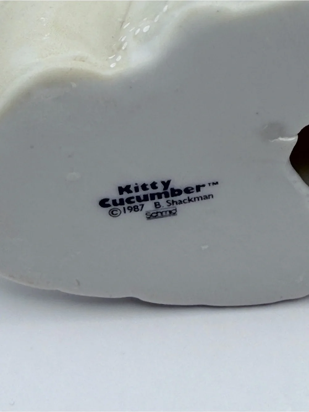 Vintage Cat Bride & Groom Ornament 1987 Wedding Kitty Cucumber Schmid B Shackman